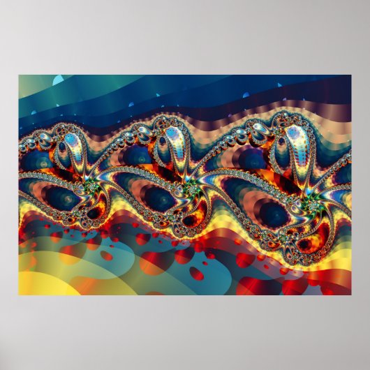 Poster Fractage galaxique (Devant)