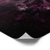 Poster Fractage Noir Et Rose (Coin)