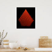 Poster Fractage Spiky Red "Tree" avec Spikes (Cuisine)