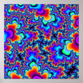 Poster Fractal Arc-en-ciel personnalisé (Devant)
