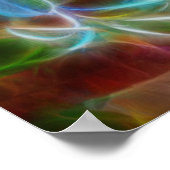 Poster Fractal Autumn Leaves Rainbow (Coin)