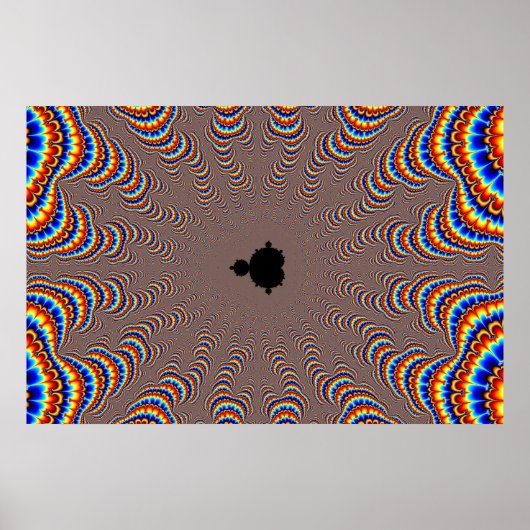 Poster Fractal Central - Fractal Art (Devant)