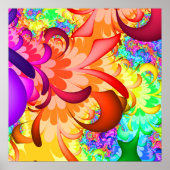 Poster Fractal Color Splash (Devant)