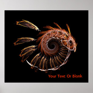 Poster Fractal Firebird