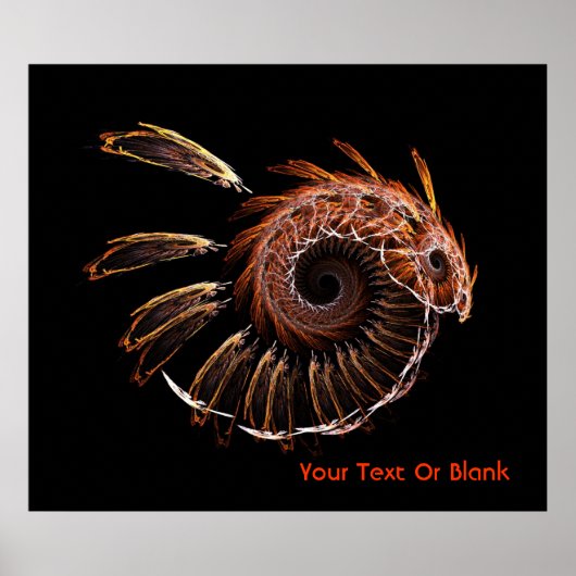 Poster Fractal Firebird (Devant)