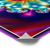 Poster Fractal floral magnifique (Coin)