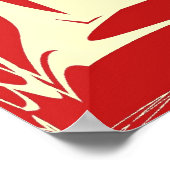 Poster Fractal Frame Frame Faux Rouge (Coin)