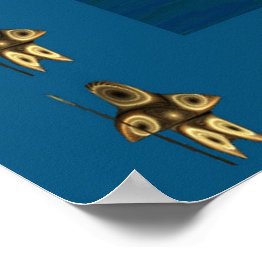 Poster Fractal Inuit Hunter (Coin)