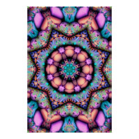 Fractal Mandala Floral Psychedelic