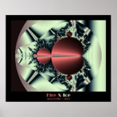 Poster Fractal Mandelbrot Fire et Ice Fractal (Devant)