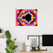 Poster Fractal Mandelbrot Orange Rose (Bureau à domicile)