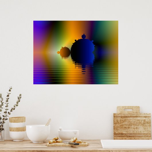 Poster fractal Mandelbrot Voyage (Cuisine)