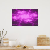 Poster Fractal Mega Lightning (Cuisine)
