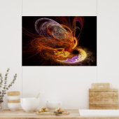 Poster Fractal - Montée du phénix (Cuisine)