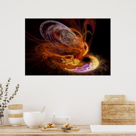 Poster Fractal - Montée du phénix (Cuisine)