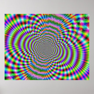 Poster Fractal Optical Illusion 2