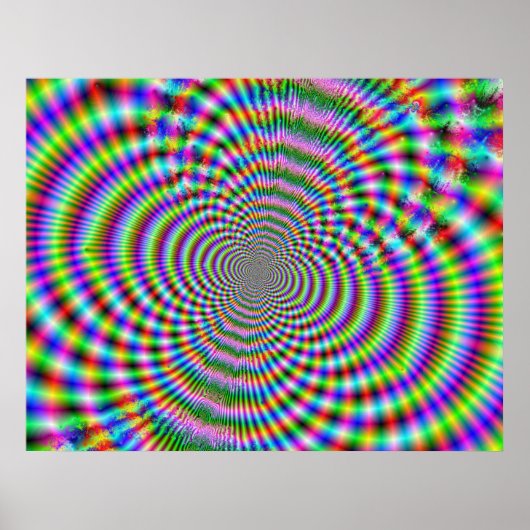 Poster Fractal Optical Illusion 2 (Devant)
