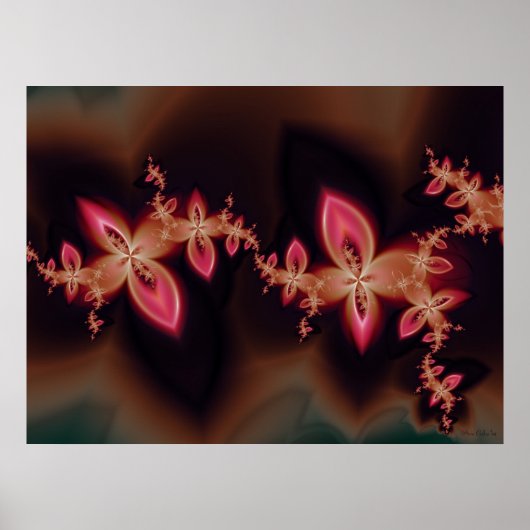 Poster Fractal Padparadscha (Devant)