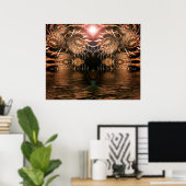 Poster fractal Sharp Focus (Bureau à domicile)