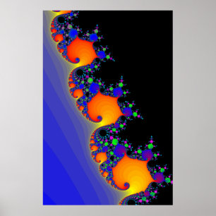 Poster: Fractal Spirals Poster