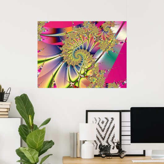 Poster Fractale 611 (Bureau à domicile)