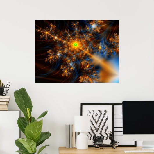 Poster Fractale 647 (Bureau à domicile)