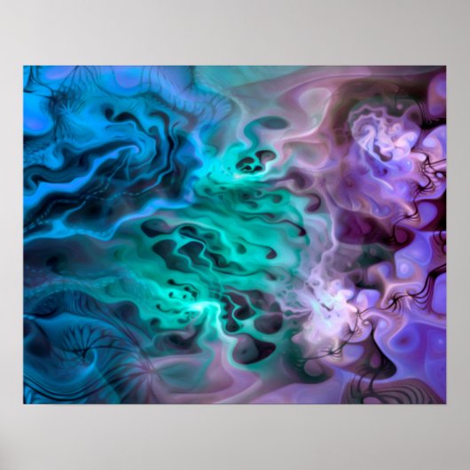 Poster Fractale Apophysis Abstraite I (Devant)
