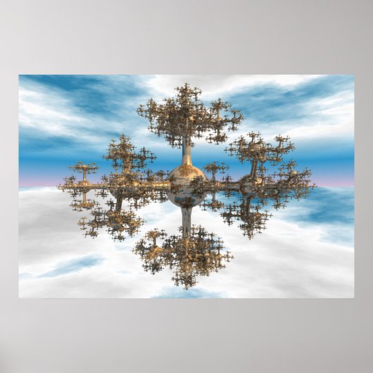 Poster Fractale asymétrique (Devant)