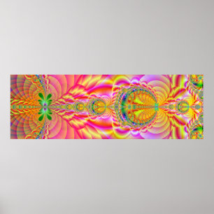 Poster fractale colorée