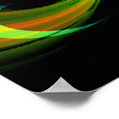 Poster Fractale de flux peint (Coin)