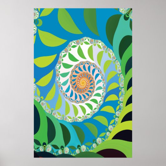 Poster Fractale de la colonie d'abeilles (Devant)