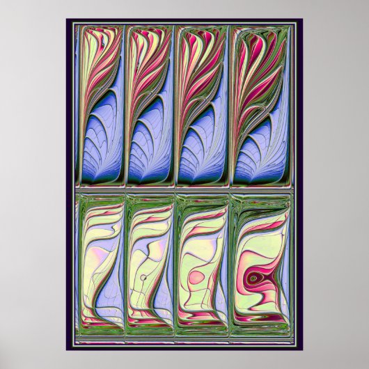 Poster Fractale de l'aquarium (Devant)