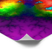 Poster Fractale de Mandelbrot psychédélique (Coin)