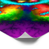 Poster Fractale de Mandelbrot psychédélique (Coin)