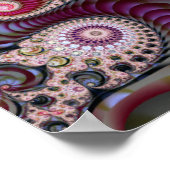 Poster Fractale de Mandelbrot violette (Coin)