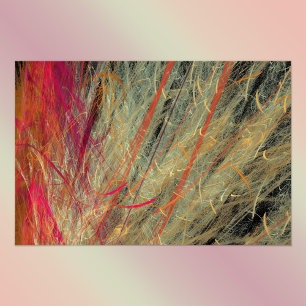 Poster Fractale de plumes