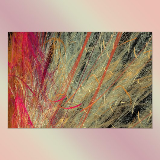 Poster Fractale de plumes