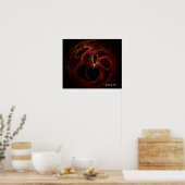 Poster Fractale déchirée de coeurs (Cuisine)