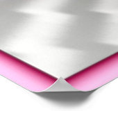 Poster Fractale en soie rose et violet (Coin)