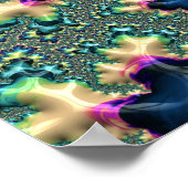 Poster Fractale funky (Coin)
