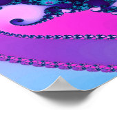 Poster Fractale Mandelbrot néon (Coin)