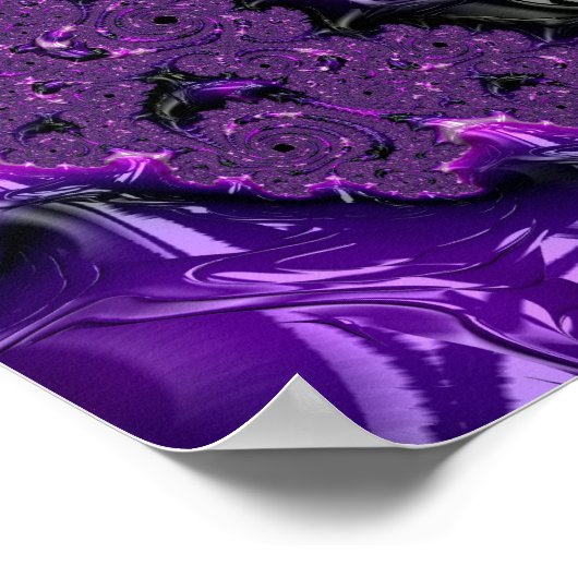 Poster Fractale pourpre (Coin)