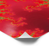 Poster Fractale rouge de Mandelbrot (Coin)