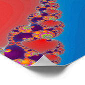 Poster Fractale spirale colorée (Coin)