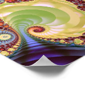 Poster fractale spirale de Mandelbrot (Coin)