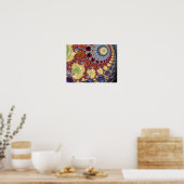 Poster fractale spirale de Mandelbrot (Cuisine)