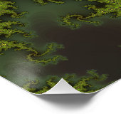 Poster Fractale verte de Mandelbrot (Coin)
