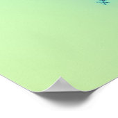 Poster Fractale verte de mer (Coin)