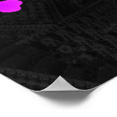 Poster fractale violette avec arrière - plan fractal 3D (Coin)