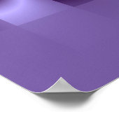 Poster Fractale violette décorative (Coin)